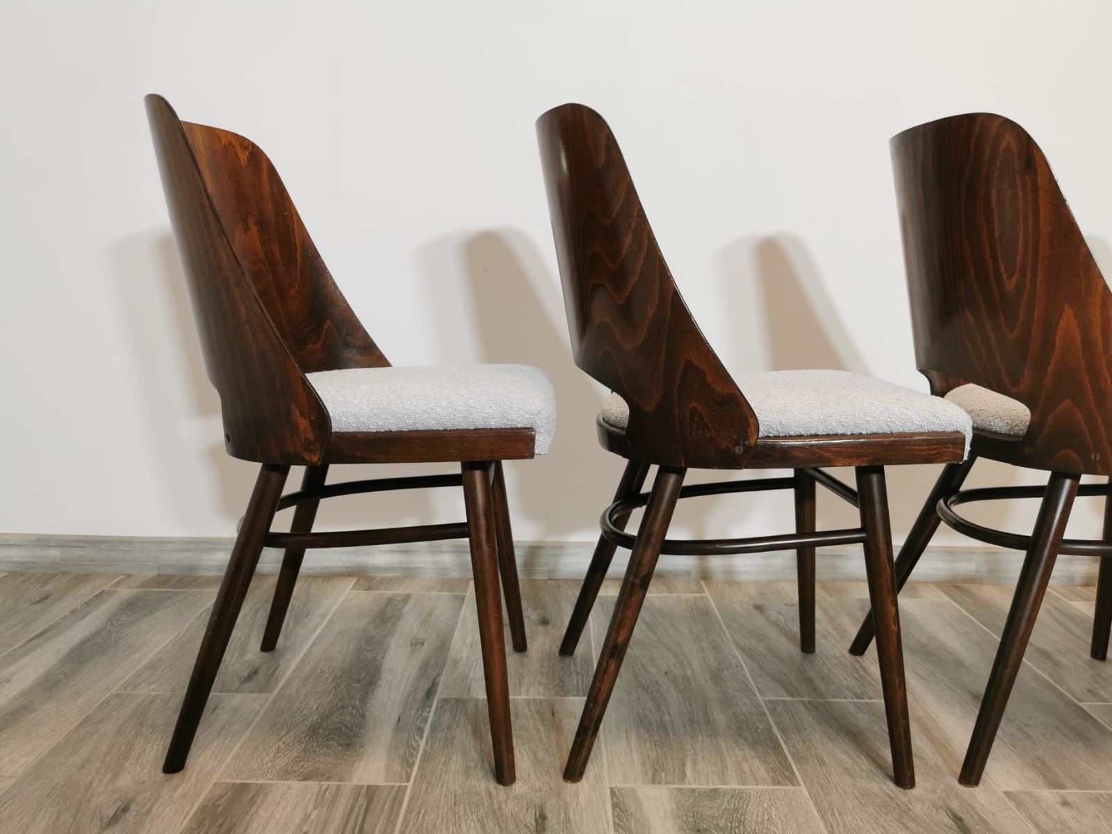 Dining Chairs by Radomir Hoffman for Ton, 1950s, Set of 4