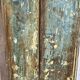 Ancienne porte de patio en teck birman et forge