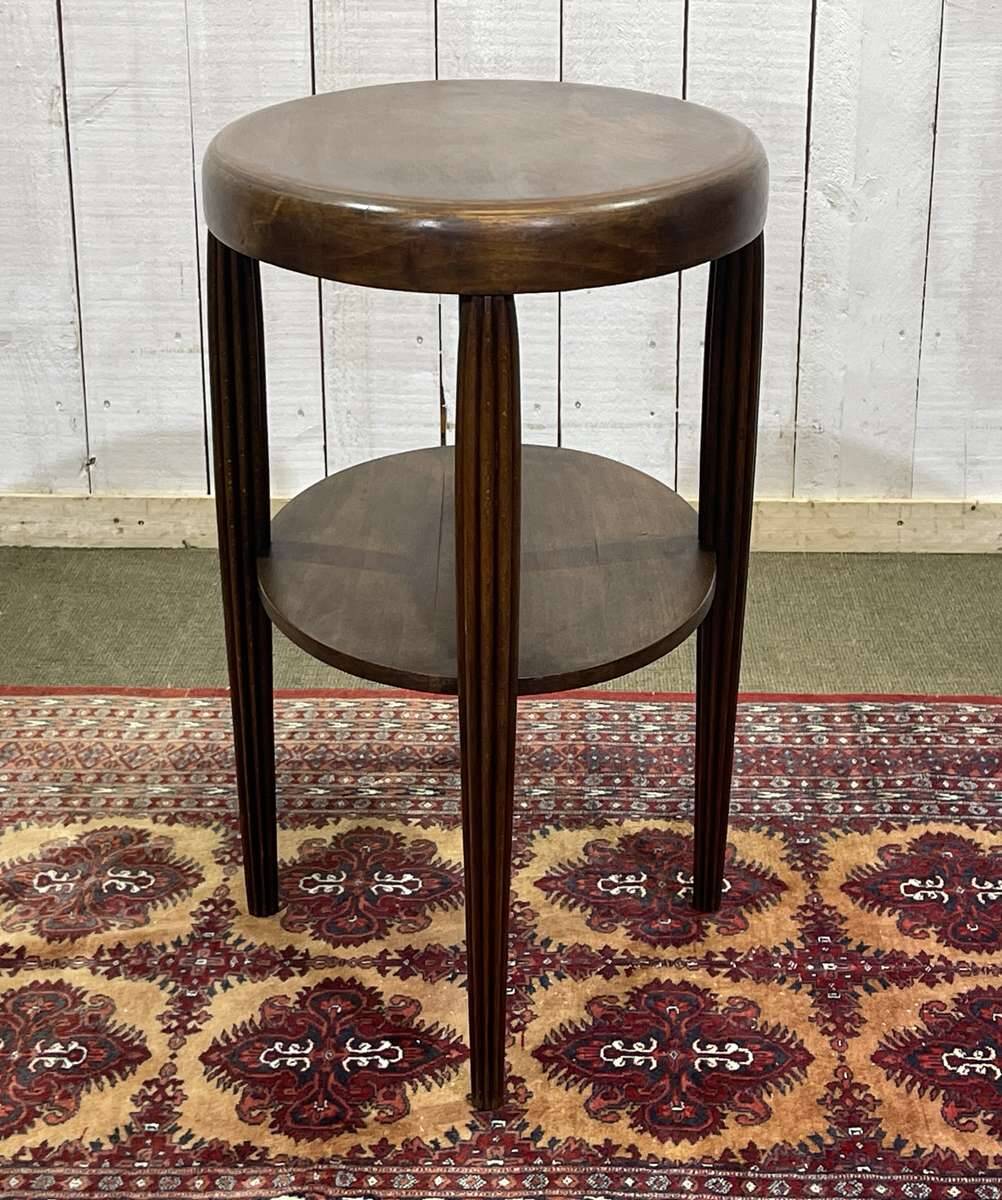 1930s Art Deco beech pedestal table