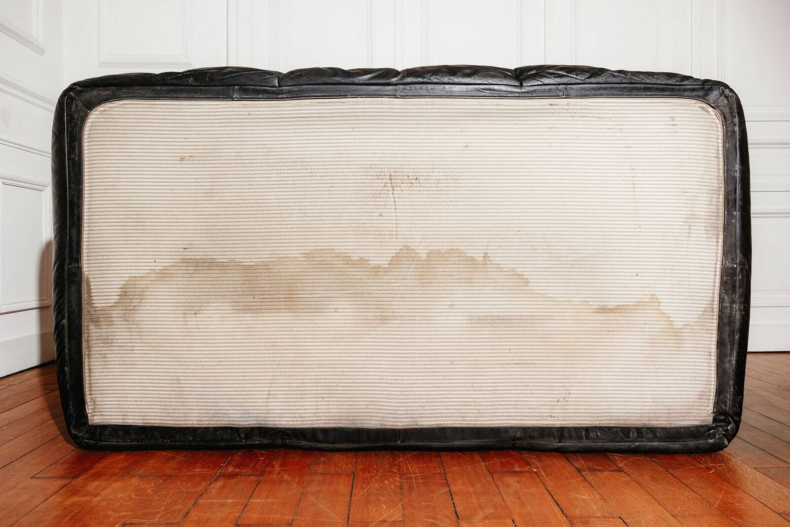 Leather Sloop sofa by Michel Ducaroy for Ligne Roset, France, 1970.