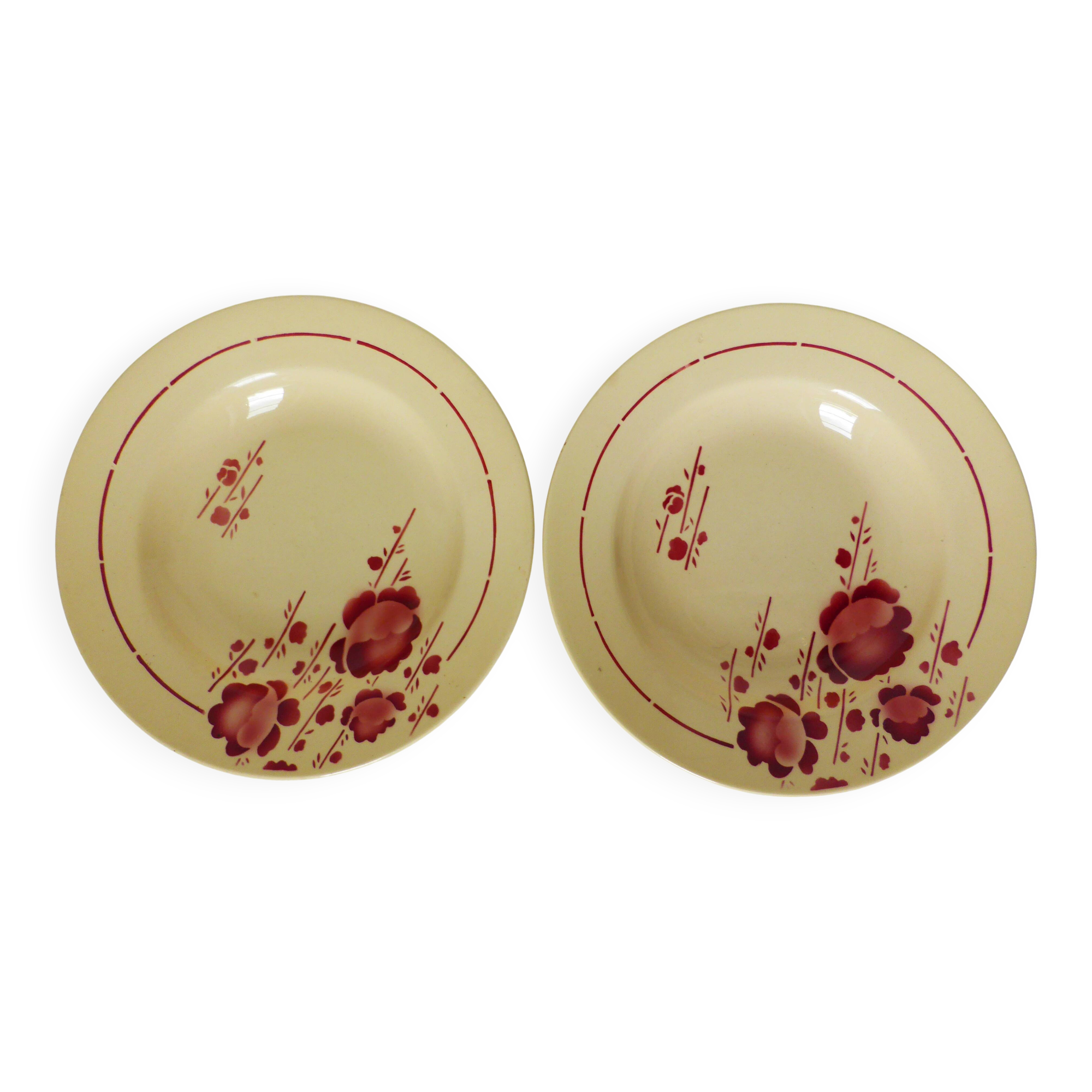 2 vintage deep plates from the St Amand factory 2103159
