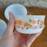 Series of 4 Scania and Veronica ramekins from Arcopal 70s/80s