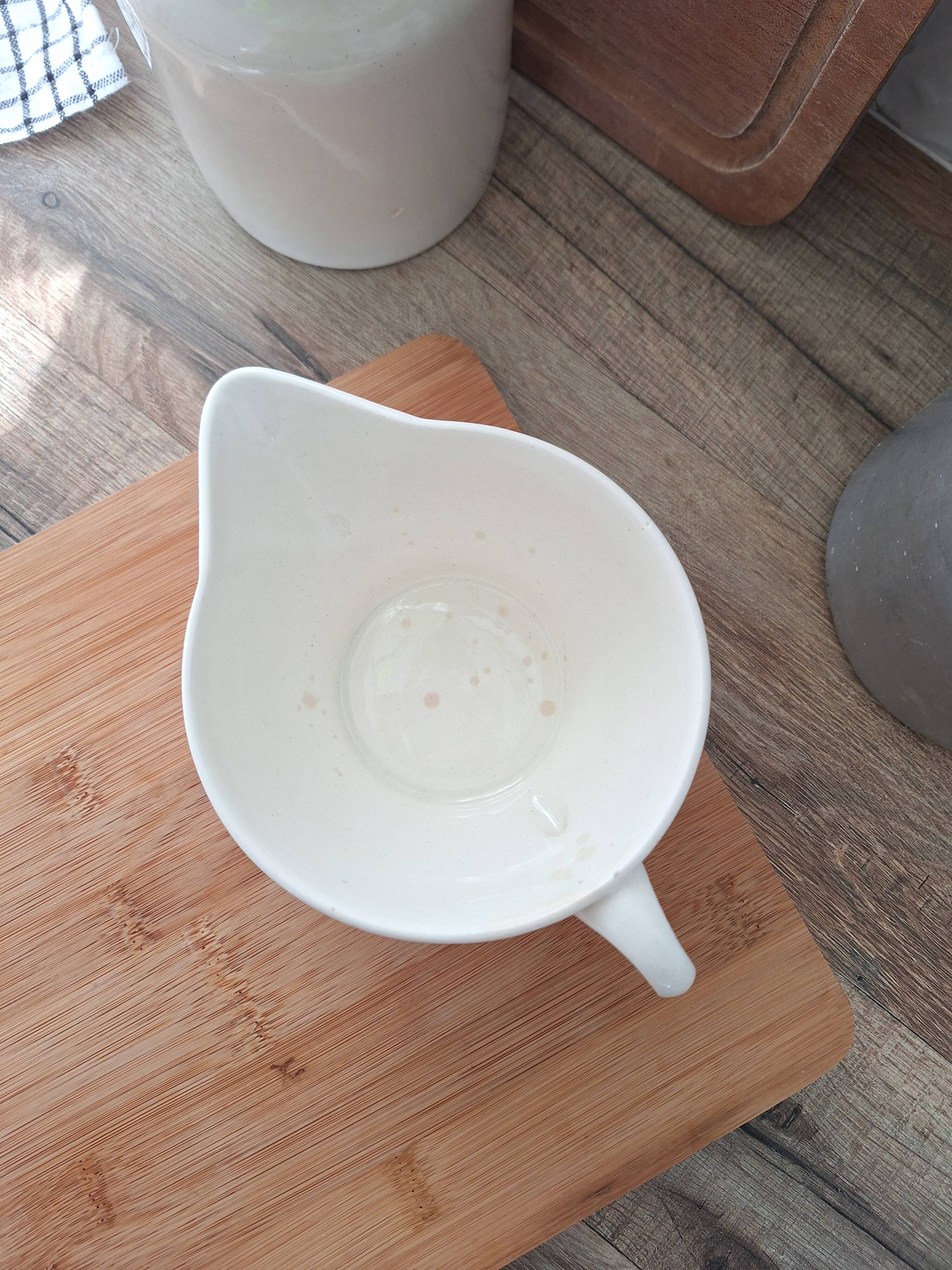 Saucière Gien marron et orange modèle Ladon