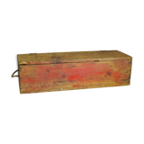 Old wooden ammunition box