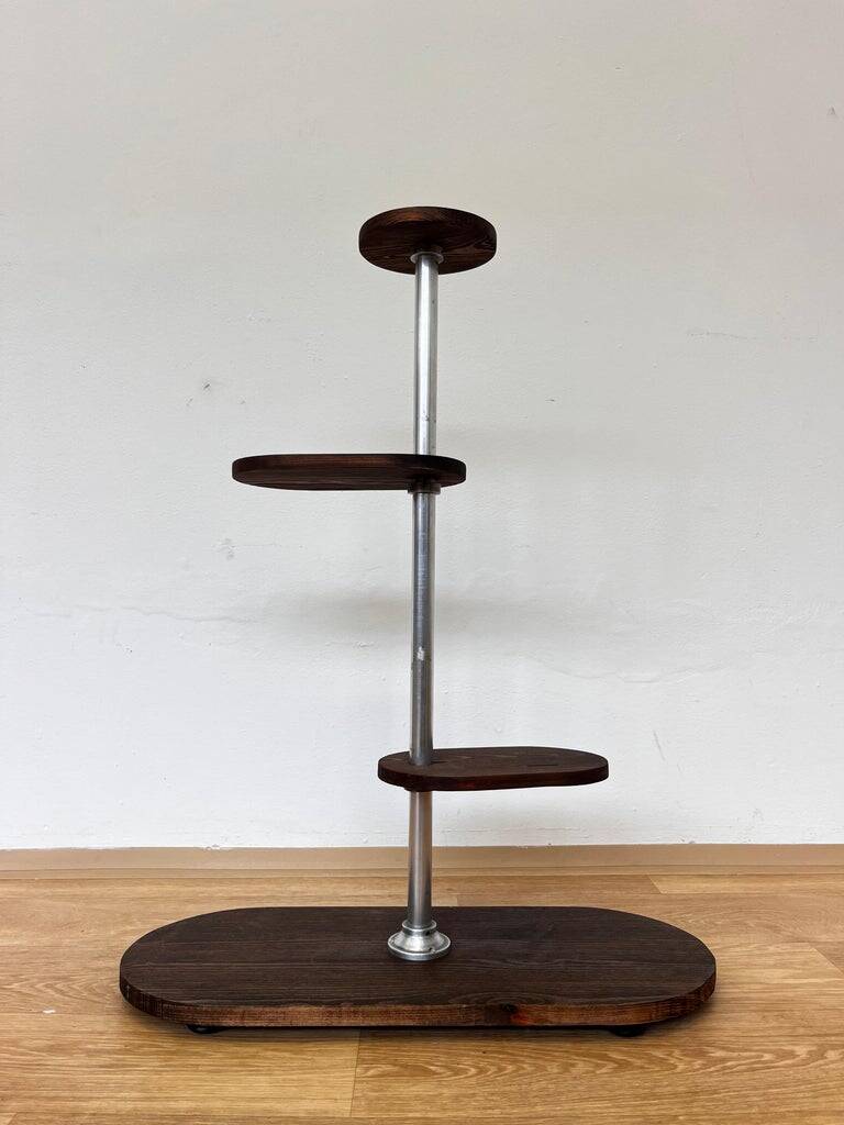 Tubular chrome Bauhaus flower stand, 1940s