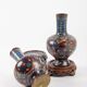 Pair of cloisonné bronze vases, china, xixth century