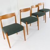 Set of 4 Danish Chairs 'Bjerremose'