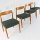 Set of 4 Danish Chairs 'Bjerremose'