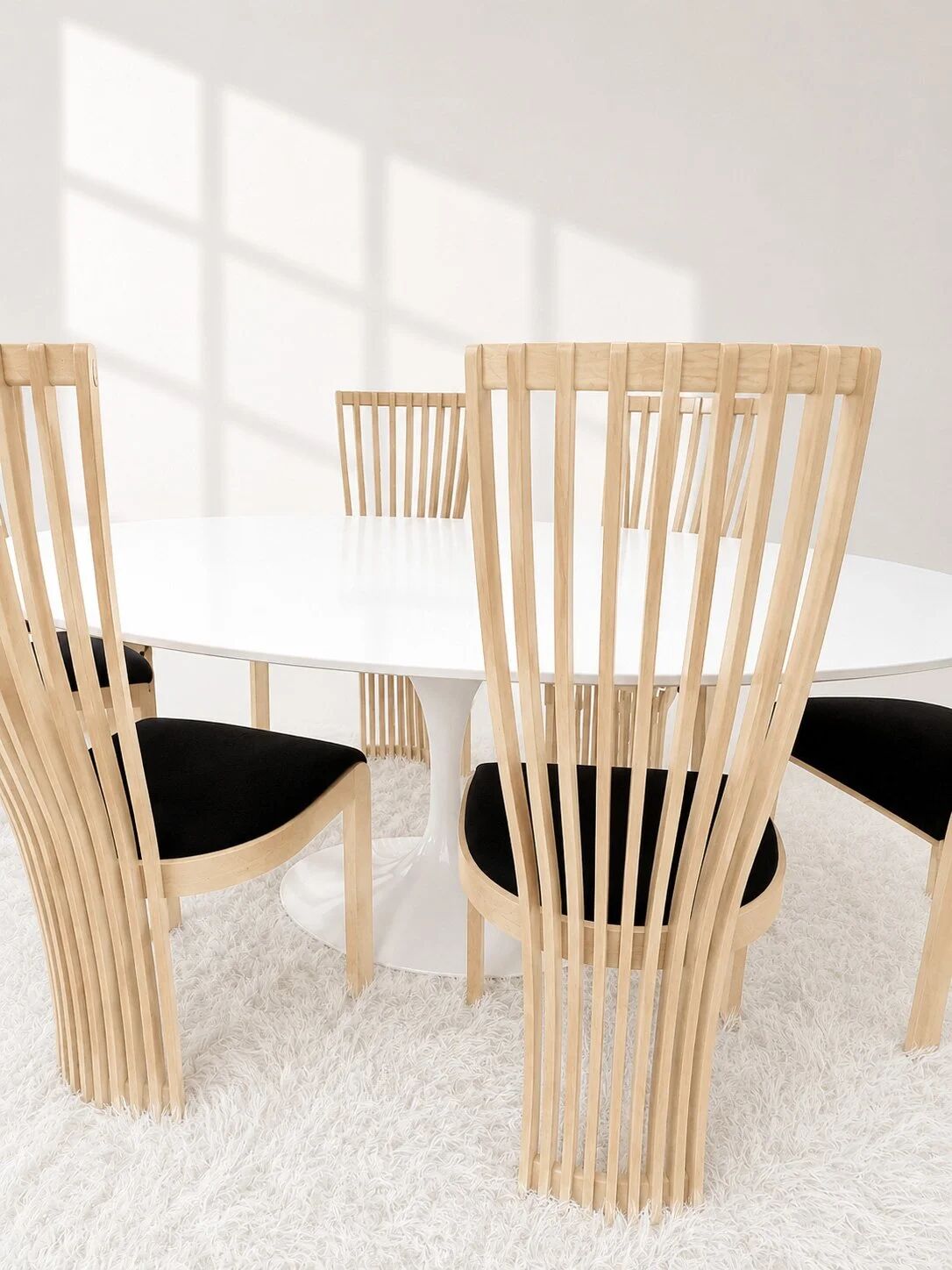 6 Tonon dining chairs for Roche Bobois, Italy 80s