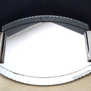 Plateau miroir ancien biseauté