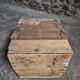 French antique oak safe, lockable rustic chest, circa 1750–1850.