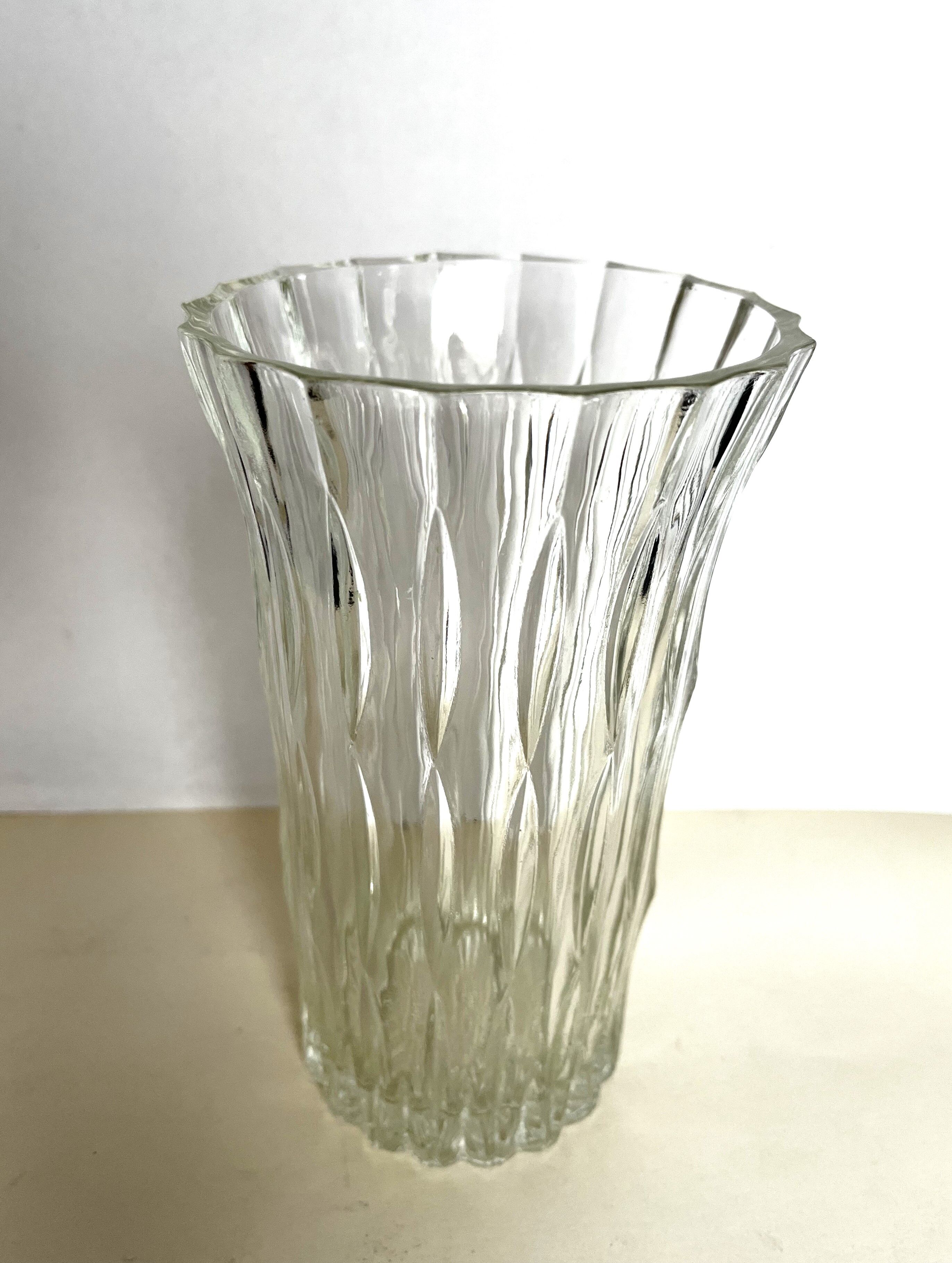 Cup and glass vase