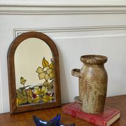 Tiffany-style stained glass mirror