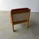 Brutalist design armchair by André Sornay in beech, vintage model.