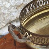 Old brass planter