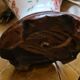Lamp asia porcelain butterfly pattern and fleural