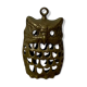 Brass owl tealight holder