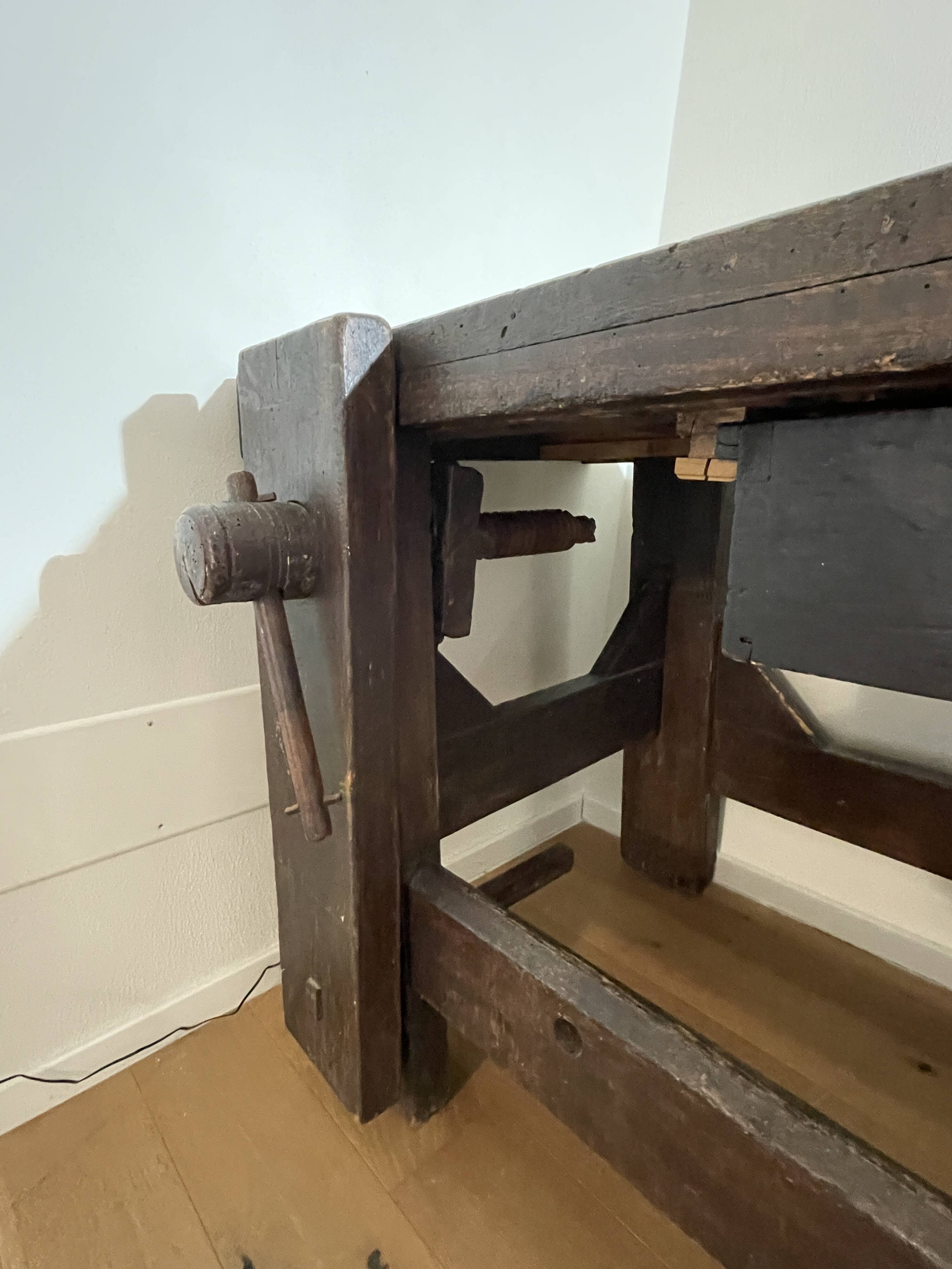 antique carpenter's table