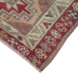 Handmade decorative oriental brown runner carpet 82 cm x 270 cm