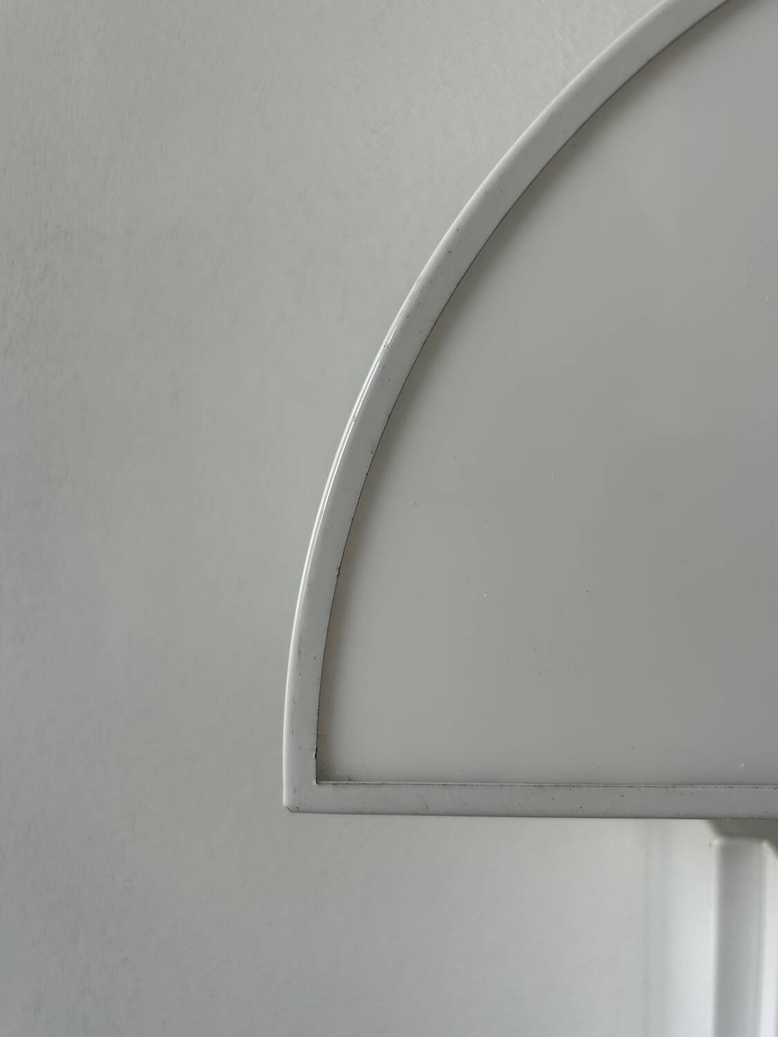 Pair of vintage Olympe Guzzini wall lights, metal and Perspex, Italy 1970