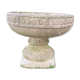 Round planter on reconstituted cement base " Grandon Freres " XX century