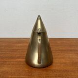 Metal Art Deco teapot, sugar bowl, milk jug, 1960s, set of 3