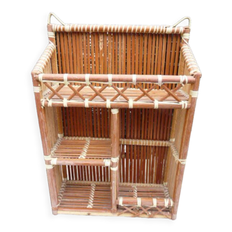 Wall or table bamboo shelf