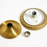 1960's Space Age Pop Art  brass and metal wall or ceiling lamp by Sölken