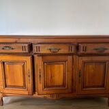 3-door cherry wood sideboard buffet