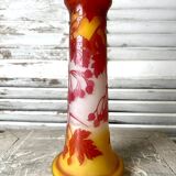 Gallé Art Nouveau vase with currants