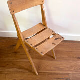 Scandinavian vintage wooden chair for children
