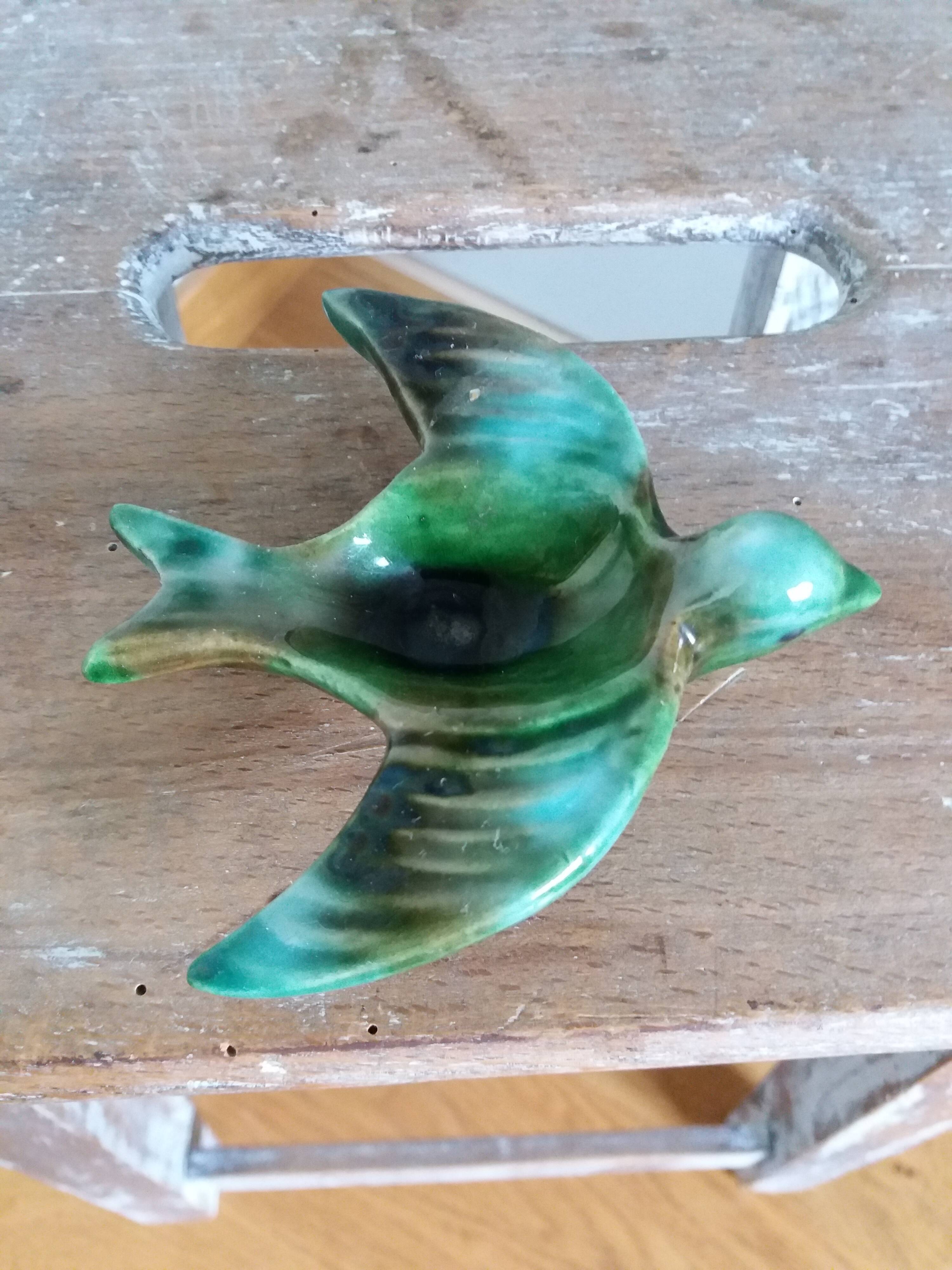 Ashtray Vallauris swallow bird