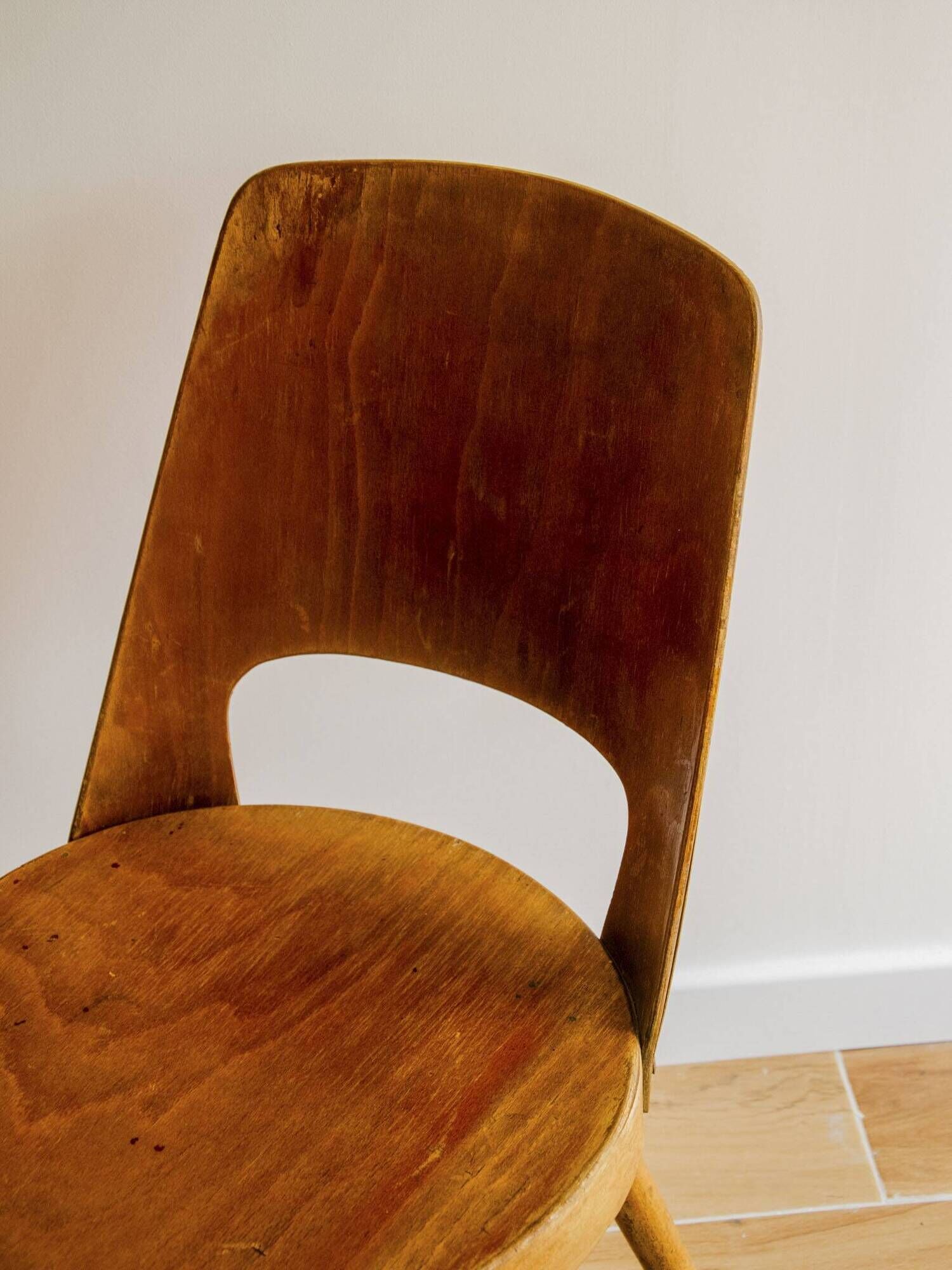 Baumann wooden bistro chair model Mondor