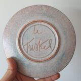 Assiette en céramique des année 50 marie madeleine jolly (le triskel)