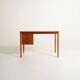 Scandinavian teak desk with sliding drawers, 1960s