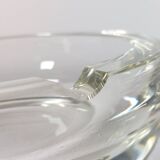 Vintage mid century hand cut crystal glass cigar ashtray