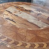 Marquetry coffee table