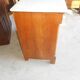 Empire dresser in cherry and white marble