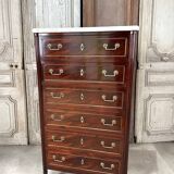 Semainier de style Louis XVI en acajou époque 19e