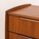 Commode danoise avec bureau caché ou coiffeuse, années 1960