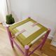 Wooden stool. Vintage stool. woven stool