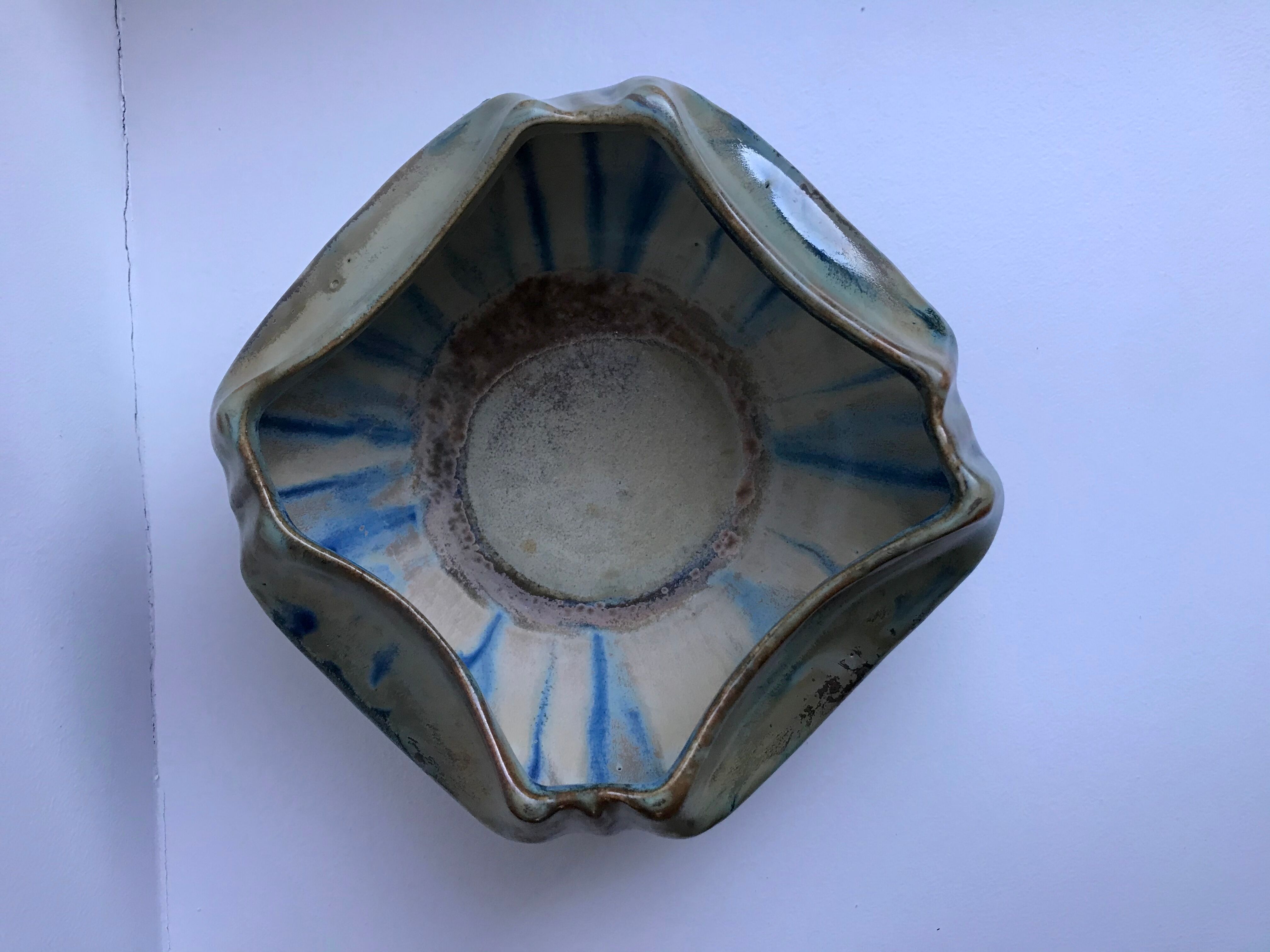 Ceramic tray, ashtray 70s