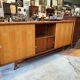 Vintage 1960s sideboard on casters, Scandinavian style
