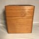 Wooden old organizer of vintage sheets