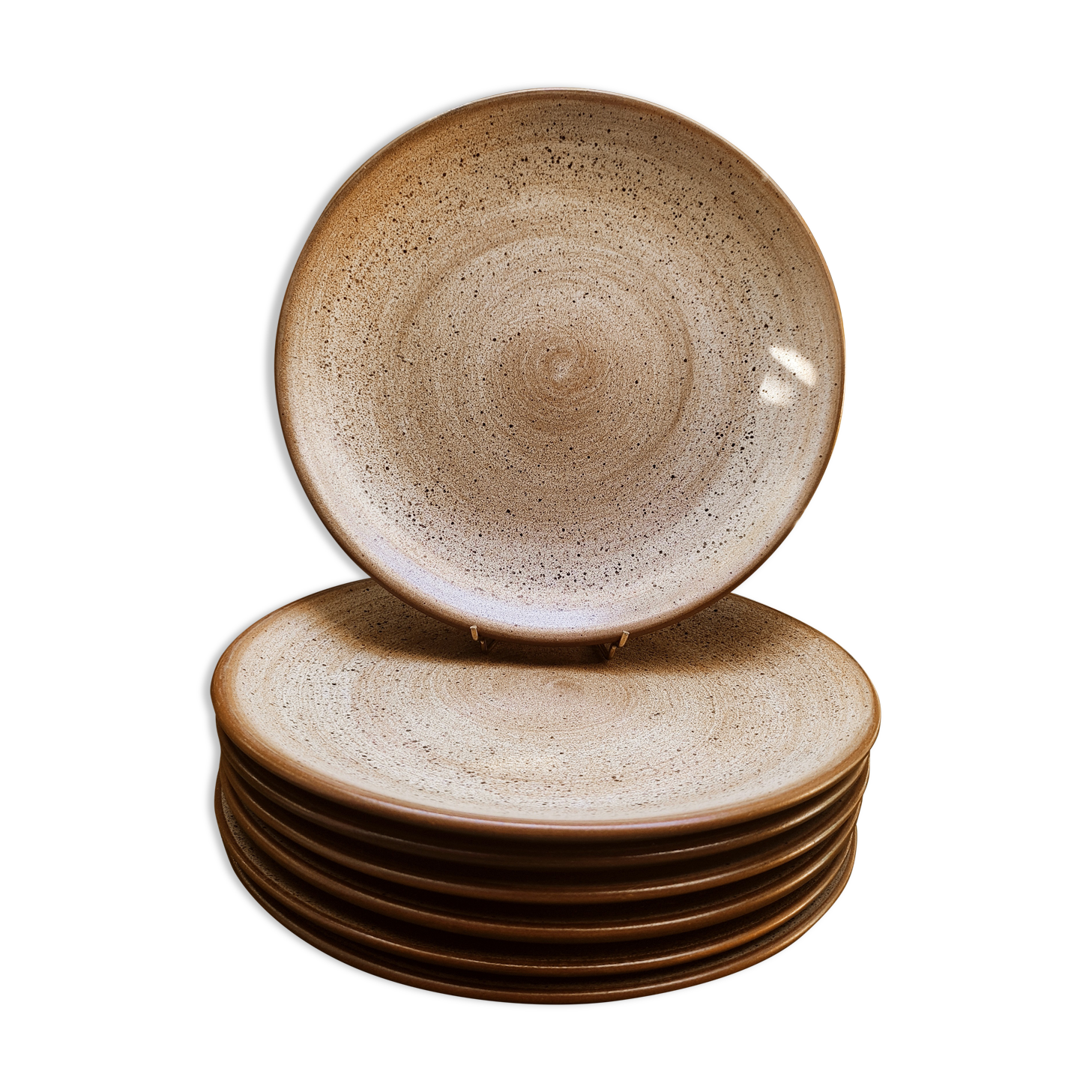 7 ceramic plates by Niderviller model Toledo