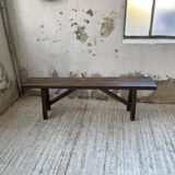 Solid oak bench