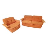 Orange living room set, 1970