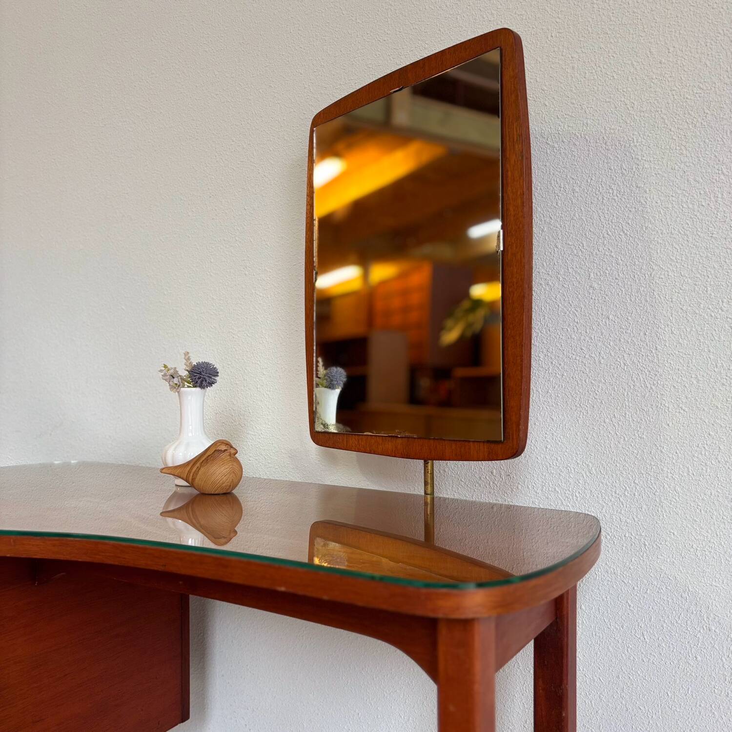 Vintage Danish vanity teak