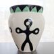 Vase ceramic ethnic patterns