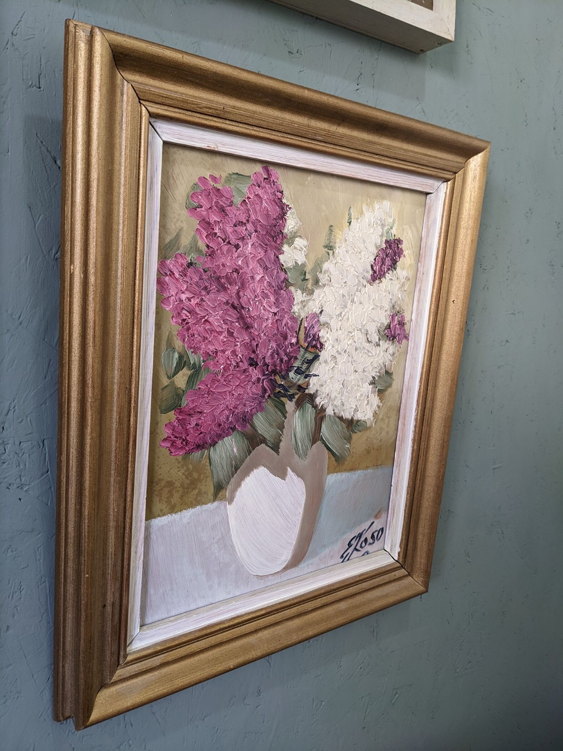 Still life painting Swedish mid century